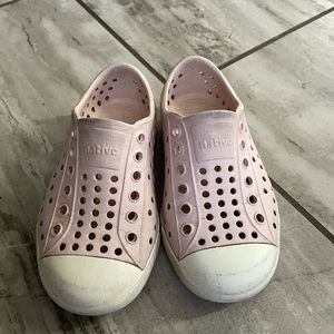 Pink Native shoes. Size c7